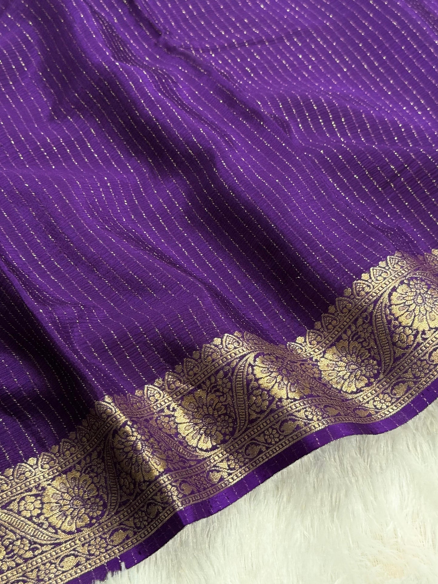 Viscose Chinnon Silk Saree