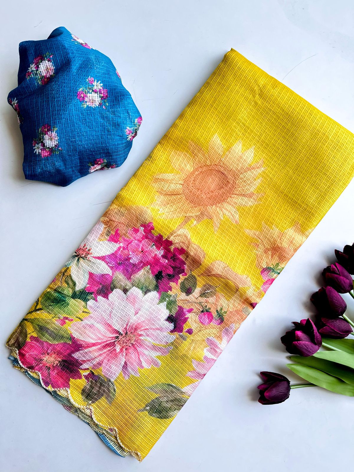 Kota Print Saree