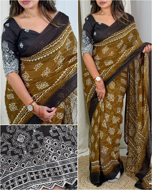 Georgette Saree