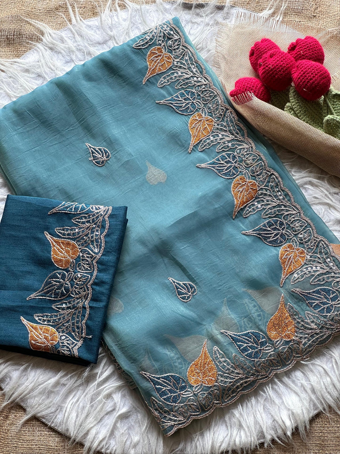 Gold Crush Saree