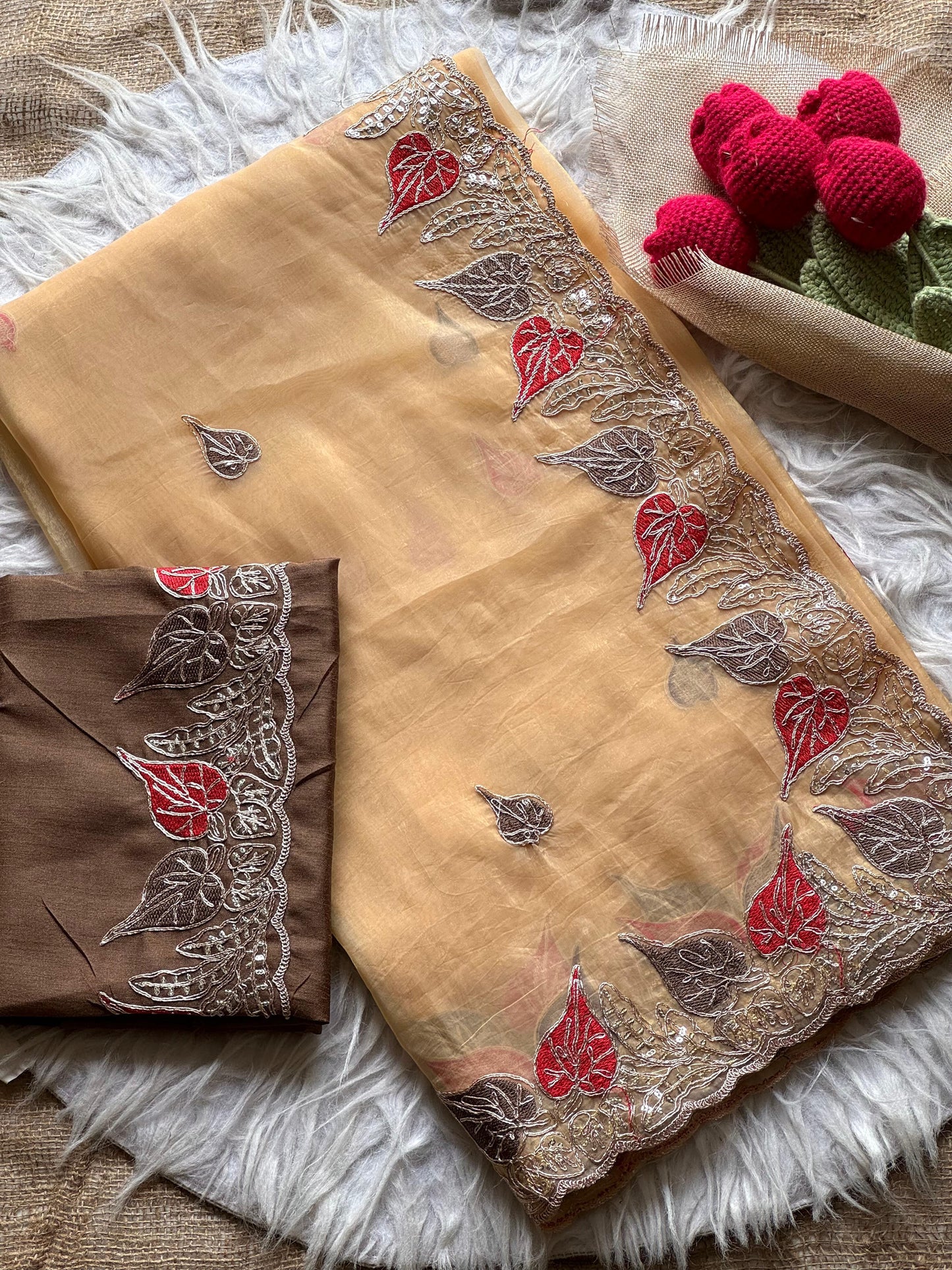 Gold Crush Saree