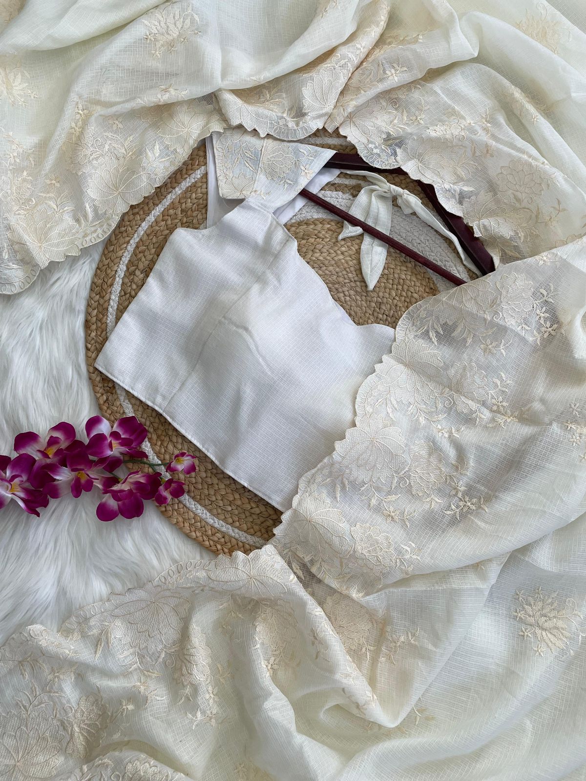 Kota Embroidery Saree