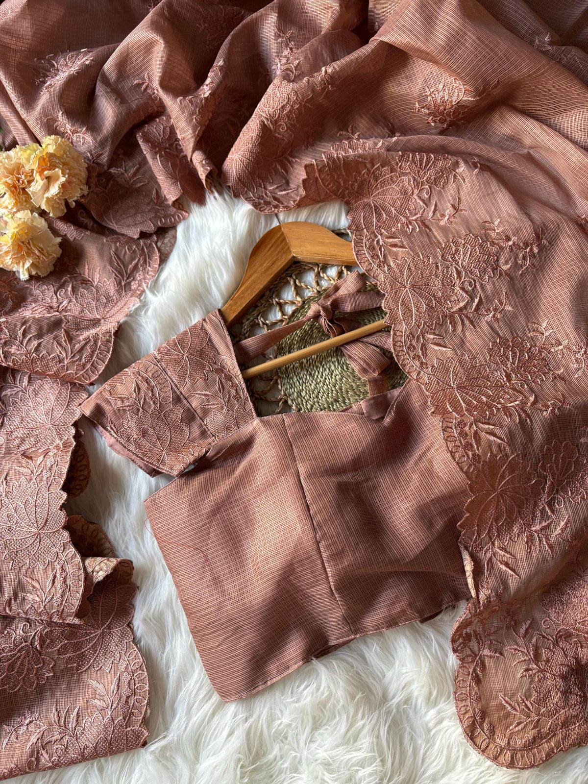 Kota Embroidery Saree