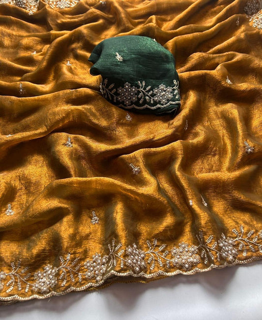 Space Chiffon Saree