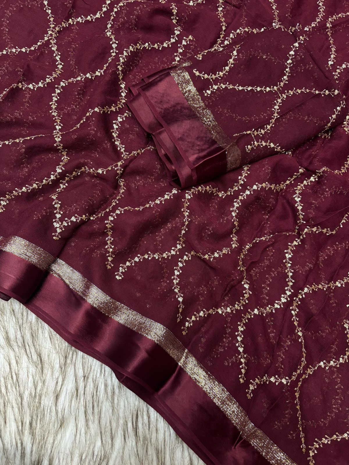 Viscose Georgette Saree