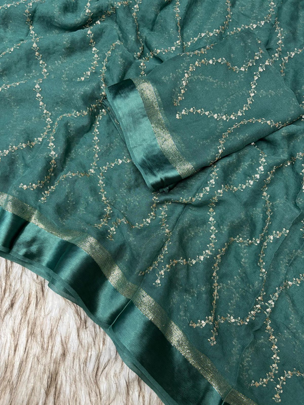 Viscose Georgette Saree