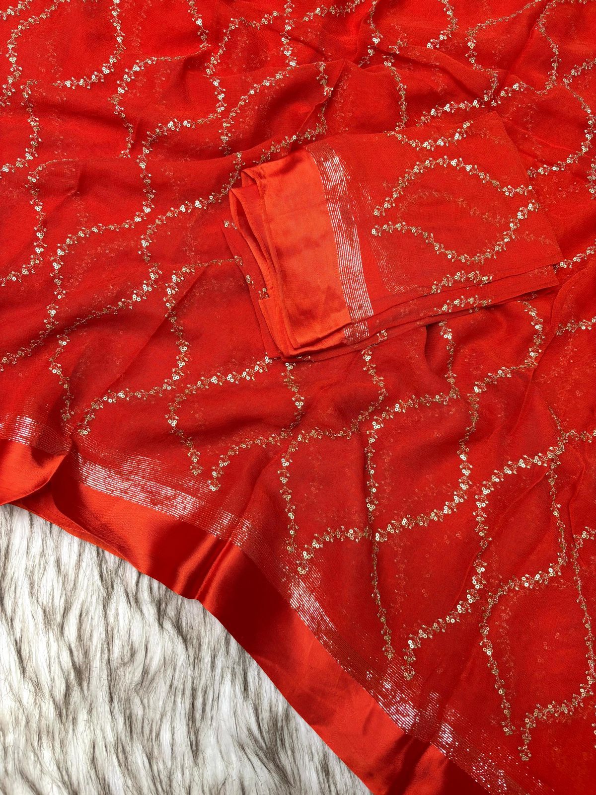 Viscose Georgette Saree