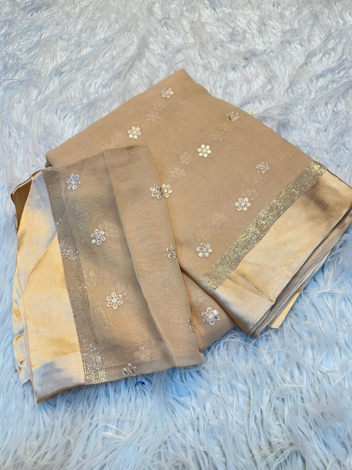 Georgette Embroidery Saree