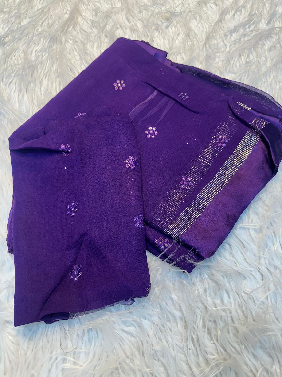 Georgette Embroidery Saree