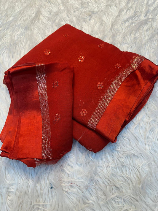 Georgette Embroidery Saree
