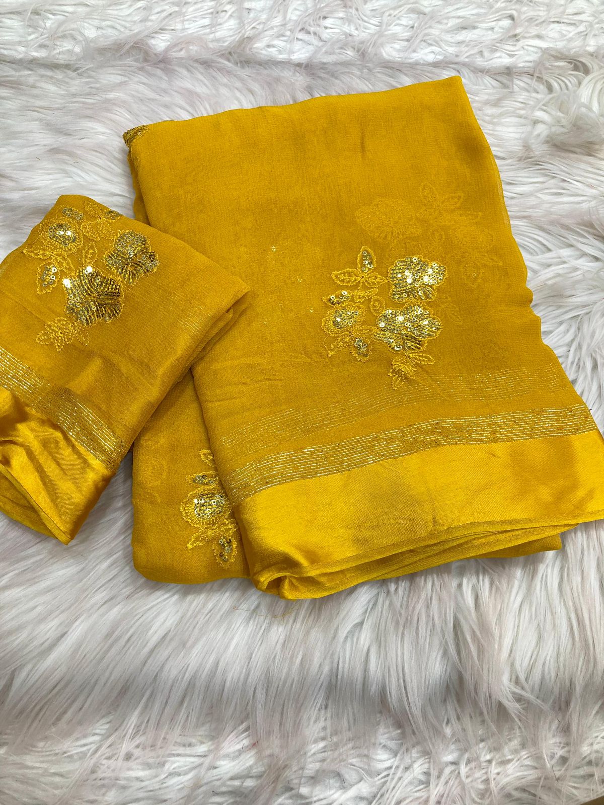 Viscose Georgette Saree
