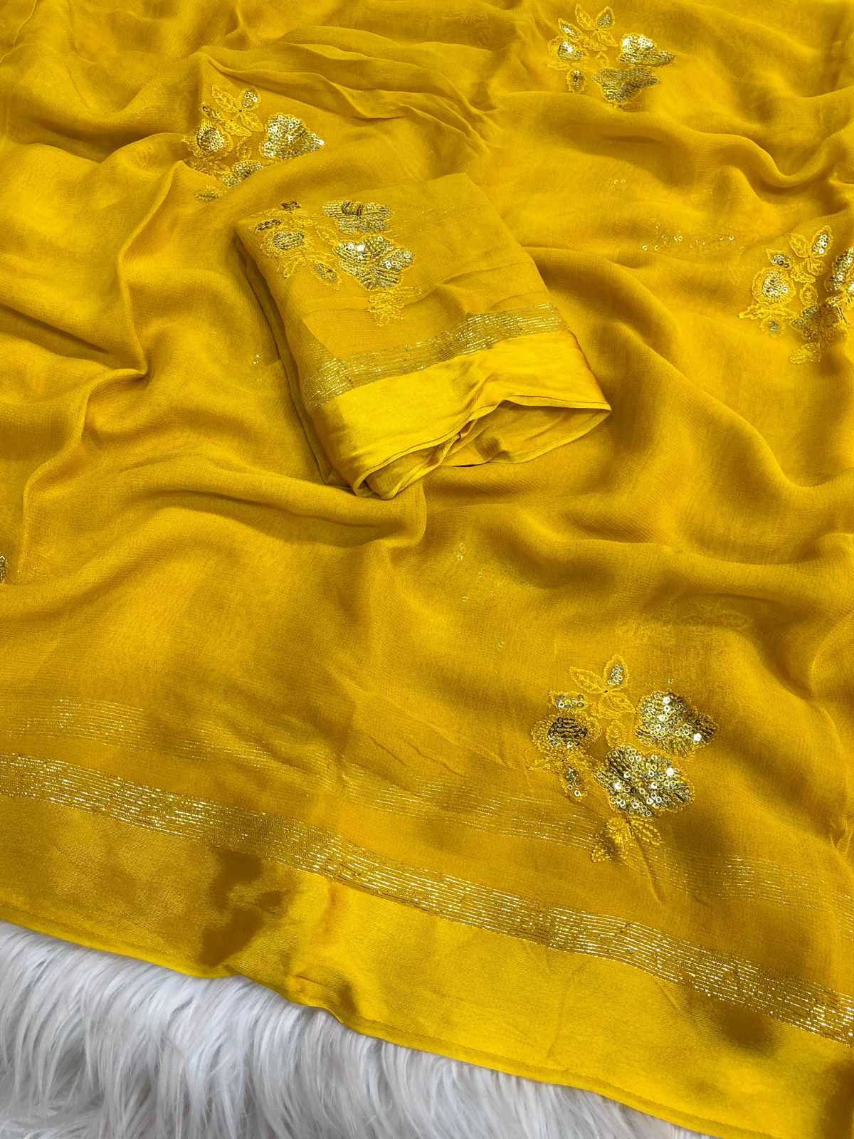 Viscose Georgette Saree
