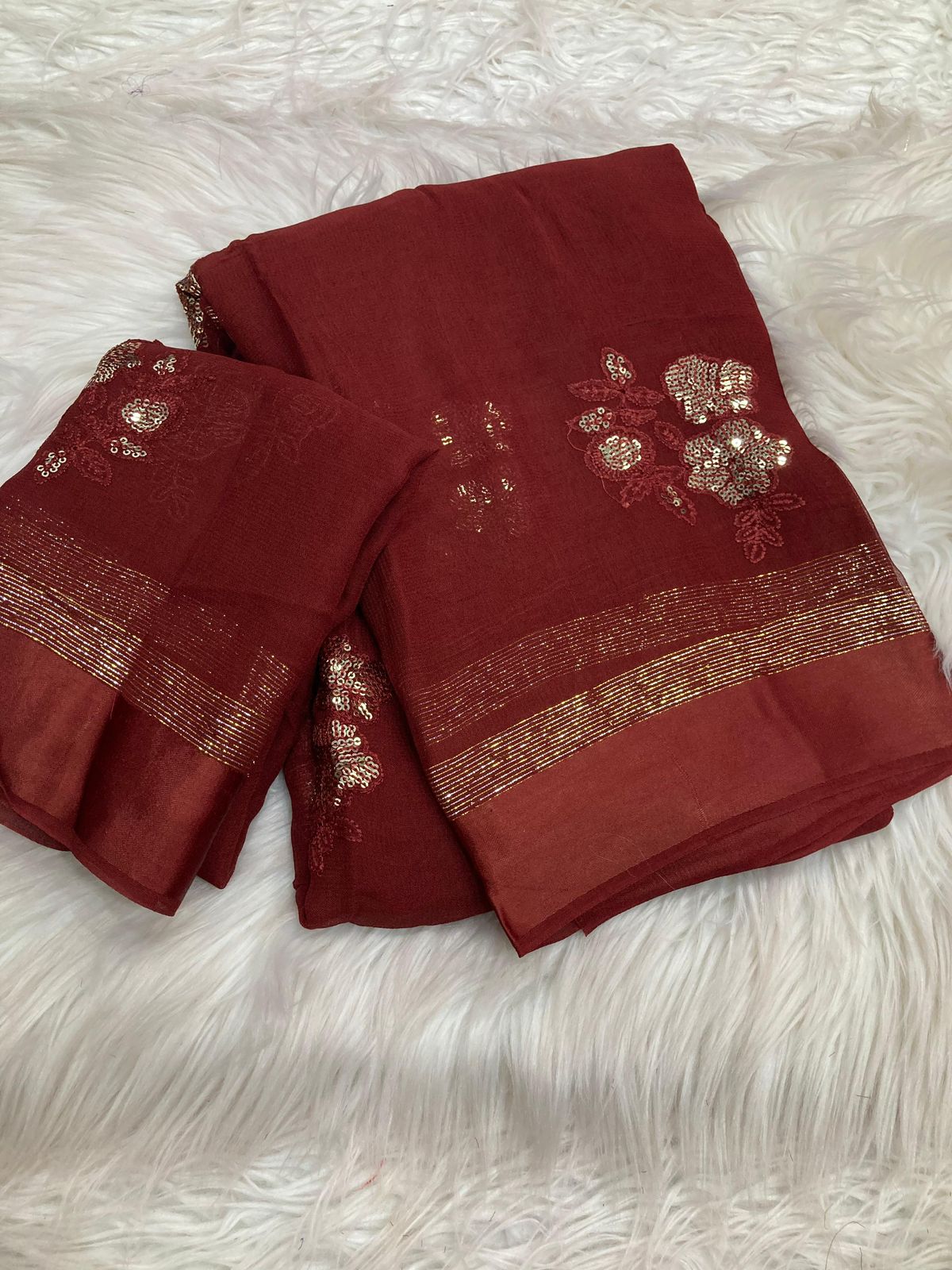 Viscose Georgette Saree
