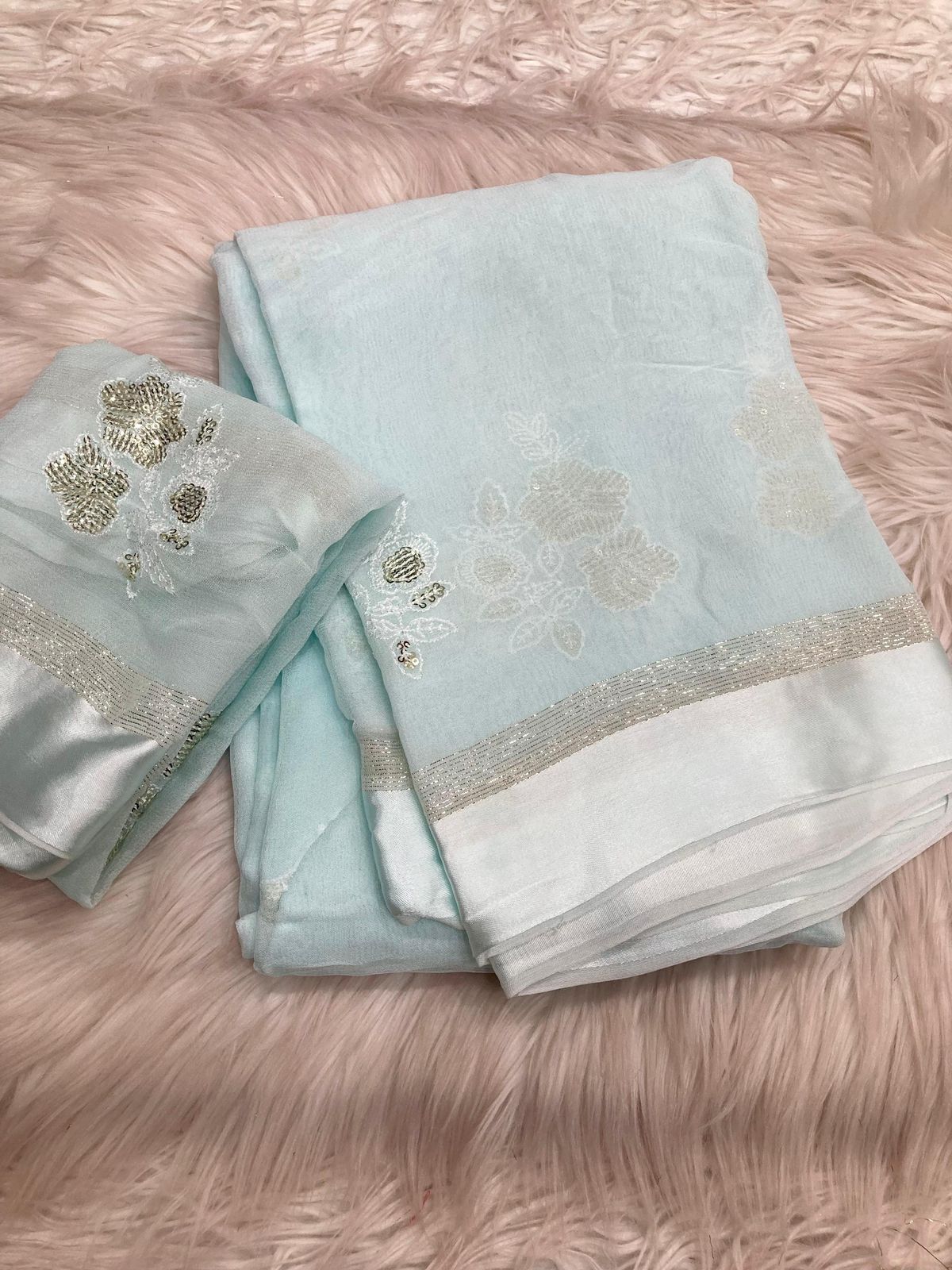 Viscose Georgette Saree