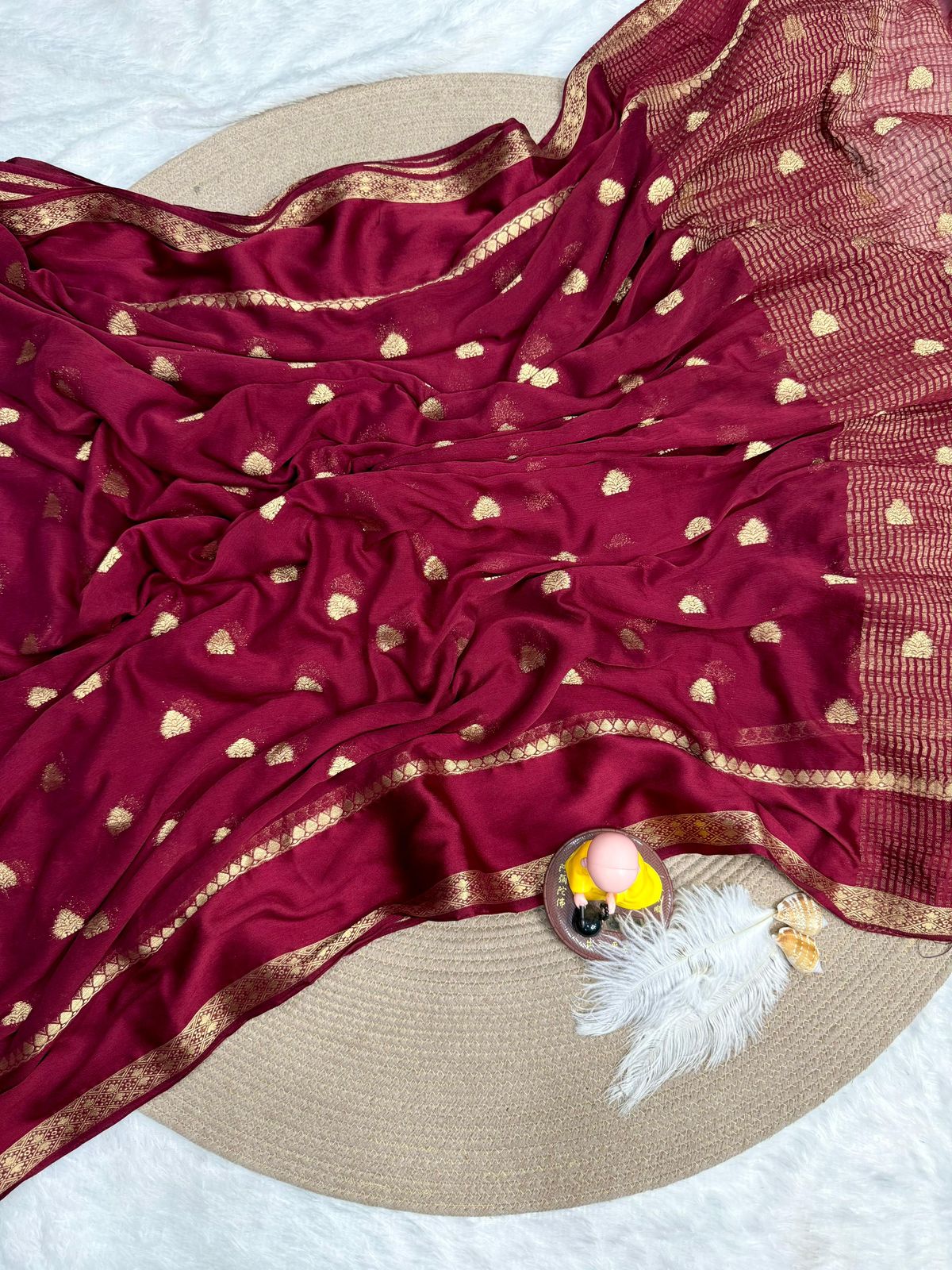 Chinon Silk Saree