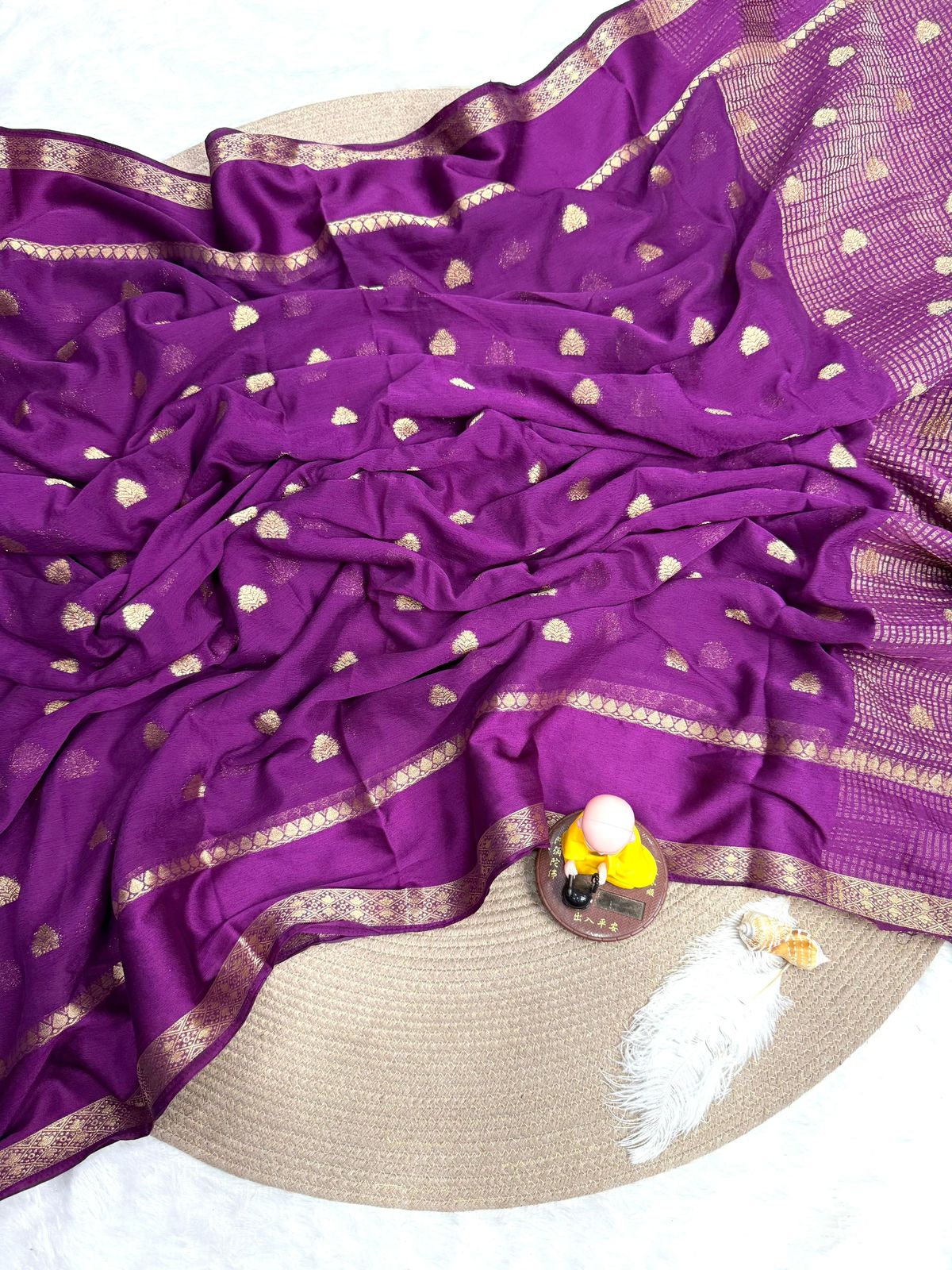 Chinon Silk Saree