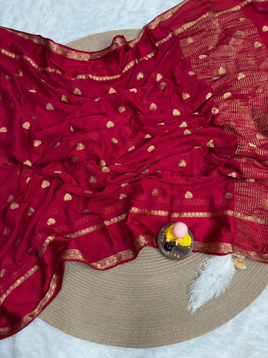 Chinon Silk Saree