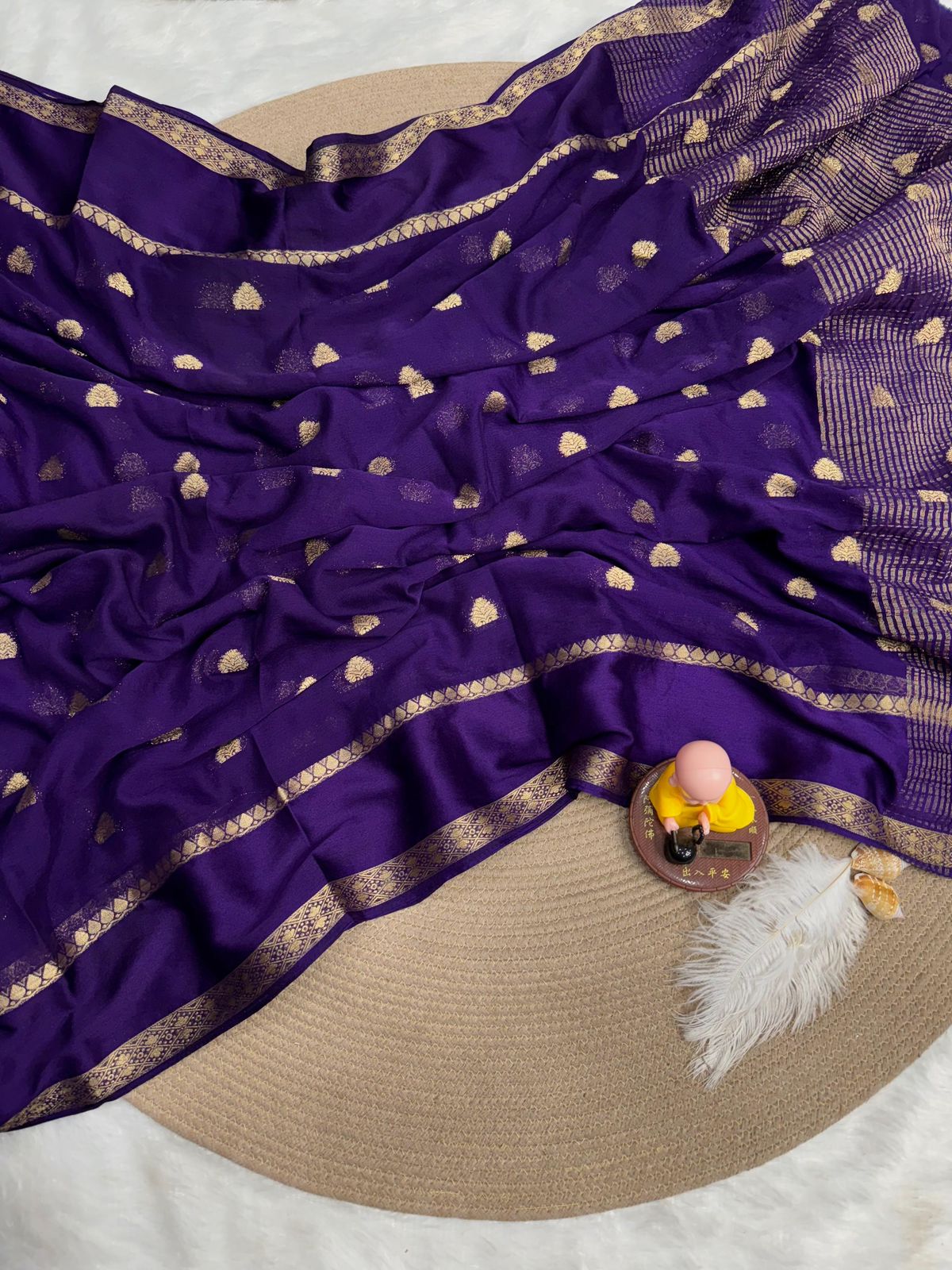 Chinon Silk Saree