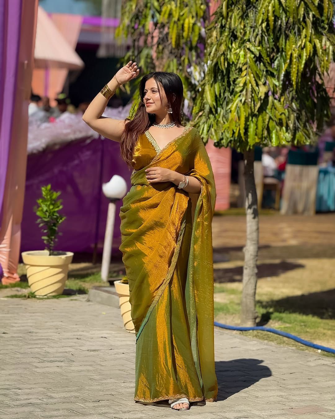 Metallic Soft Silk Saree