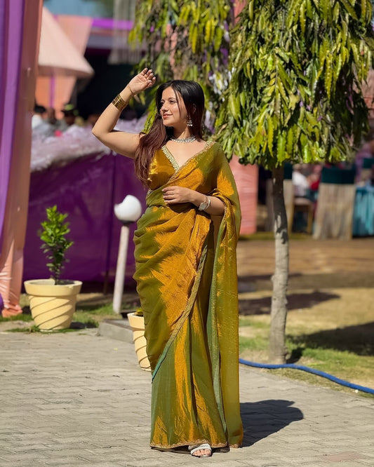 Metallic Soft Silk Saree