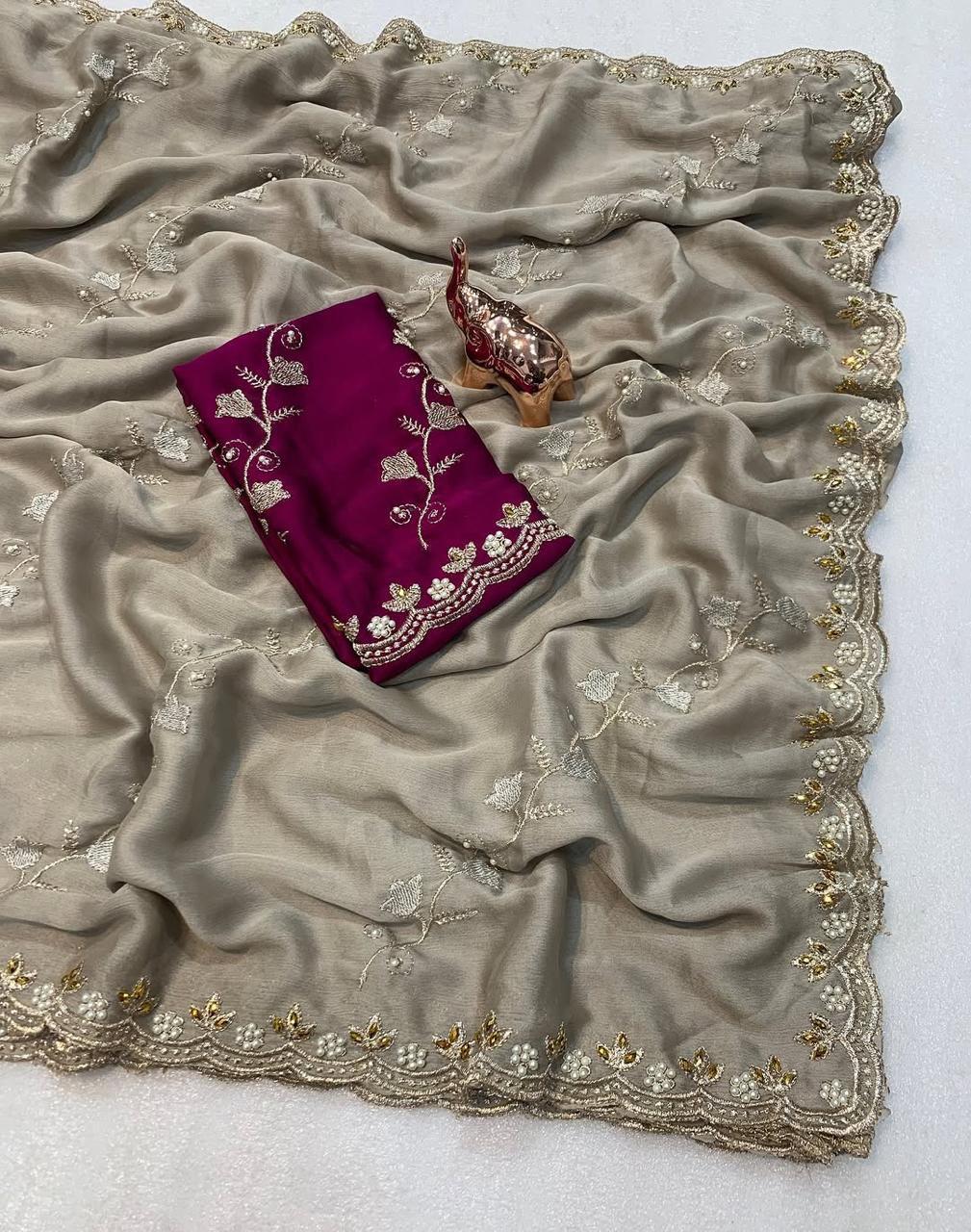 Crunchy Saree