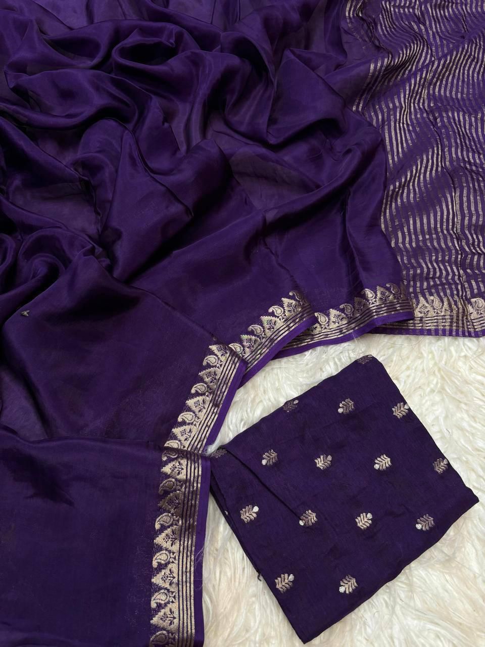 Viscose Crepe Silk Saree