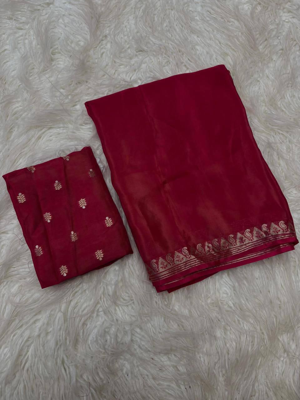 Viscose Crepe Silk Saree