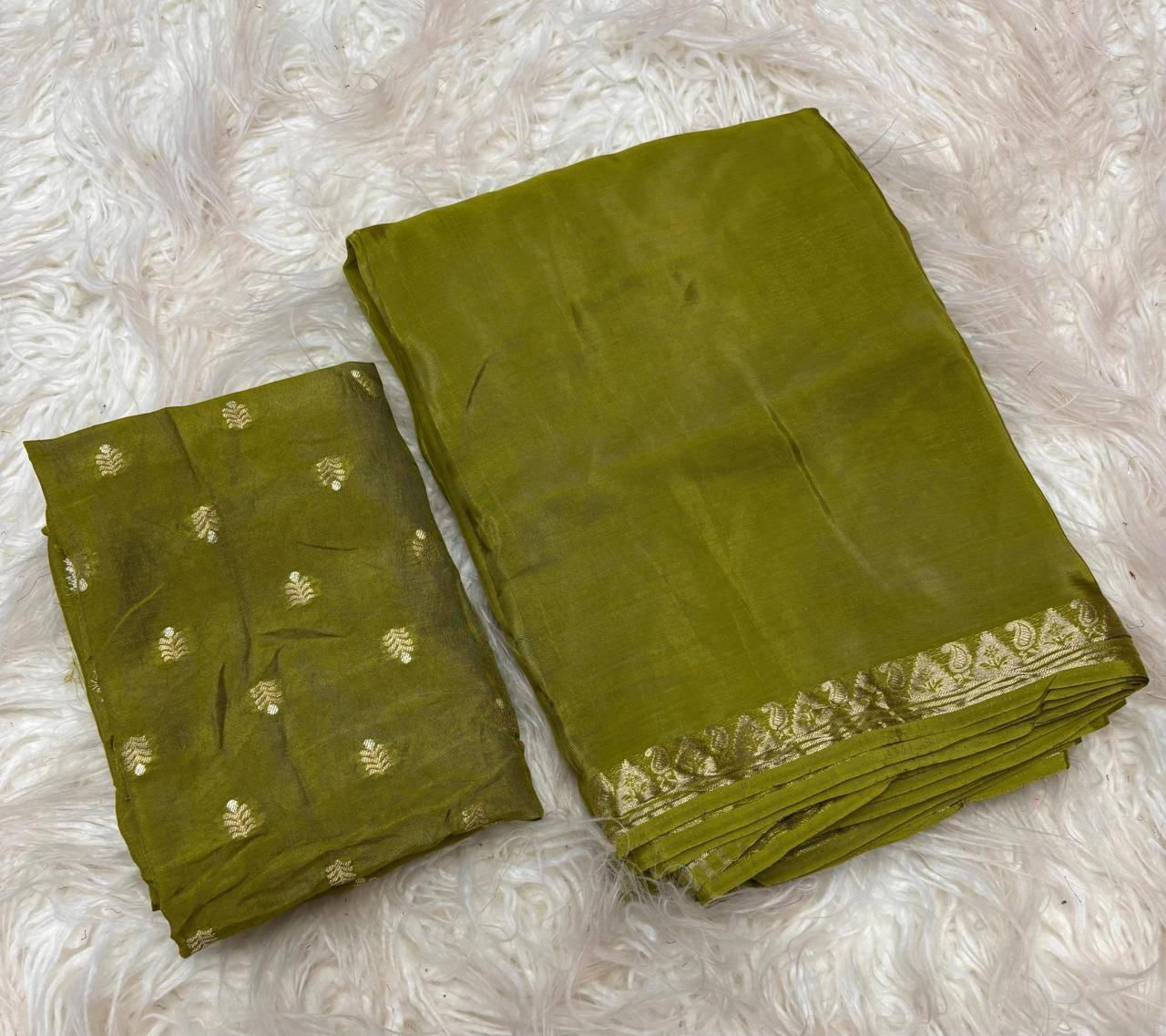 Viscose Crepe Silk Saree