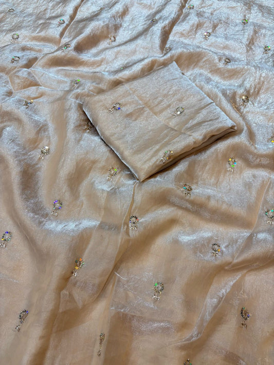 Two Tone Space Silk Saree