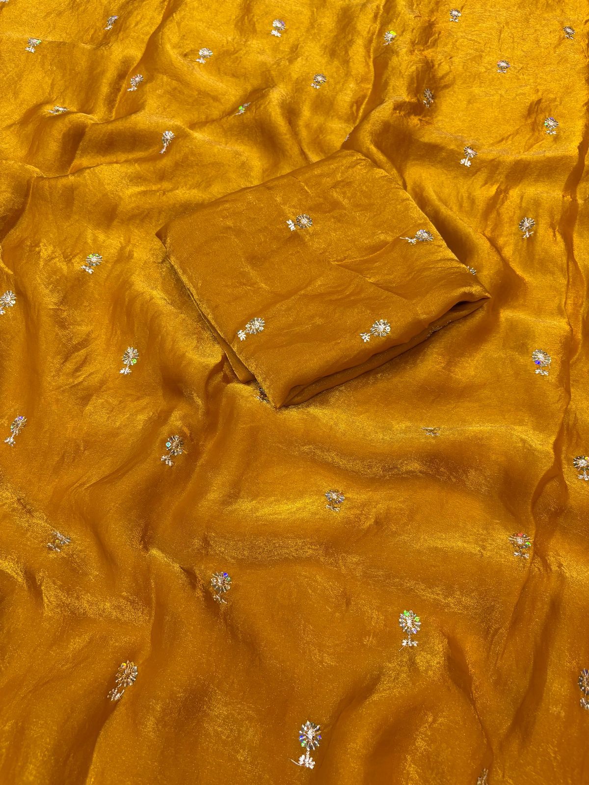 Two Tone Space Silk Saree