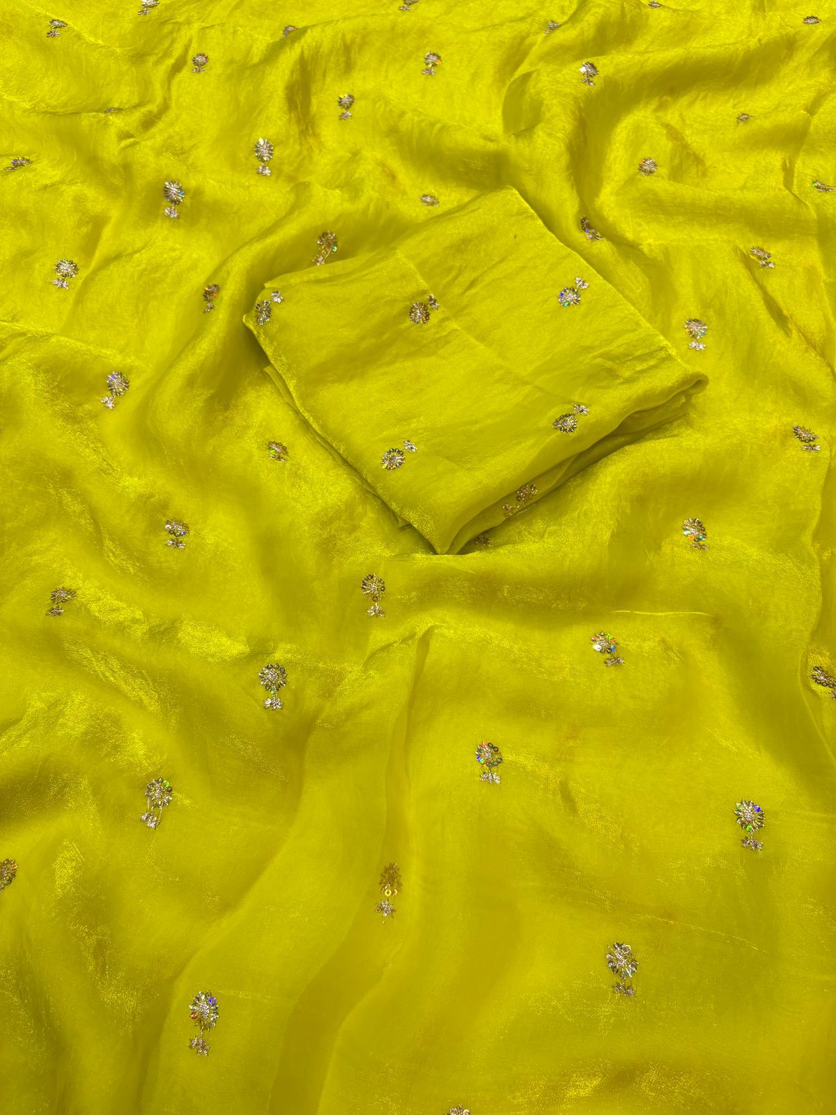 Two Tone Space Silk Saree