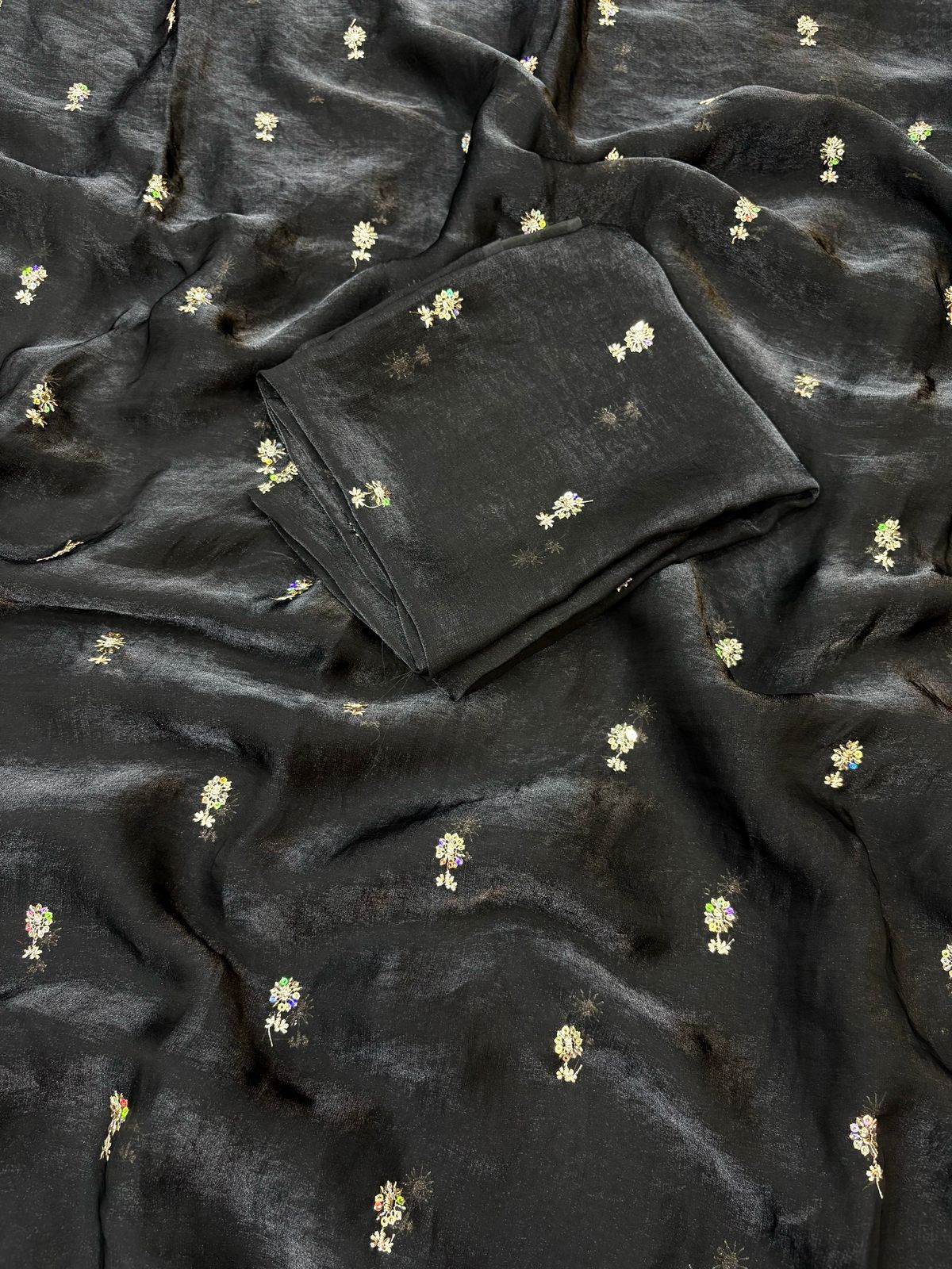 Two Tone Space Silk Saree