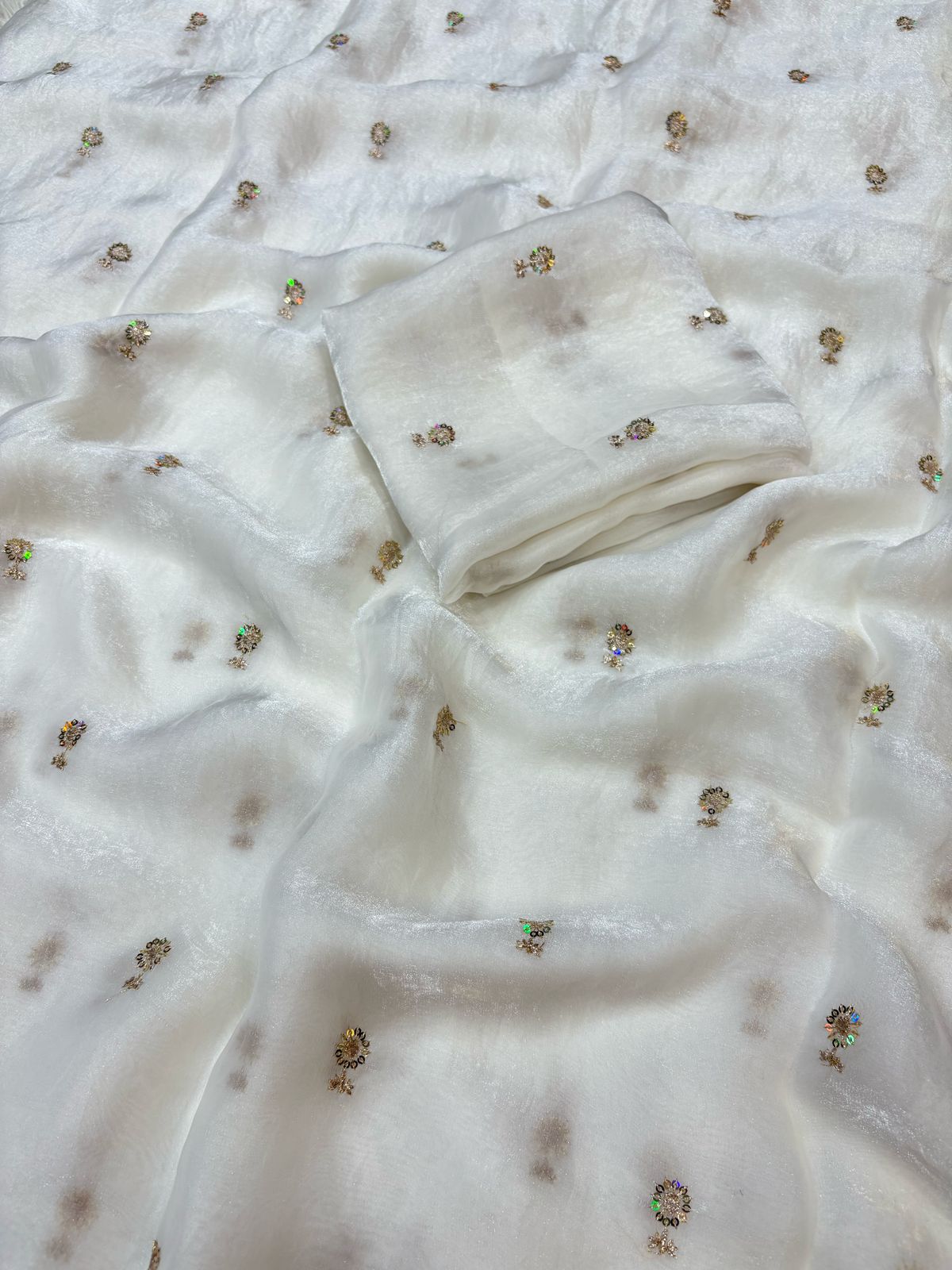Two Tone Space Silk Saree