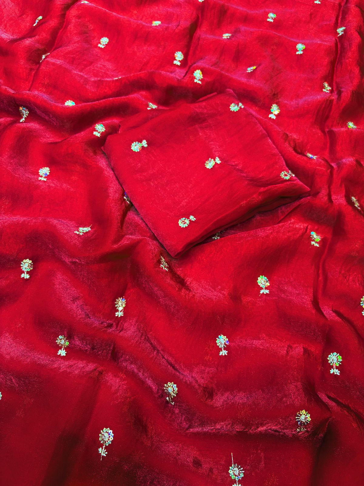 Two Tone Space Silk Saree