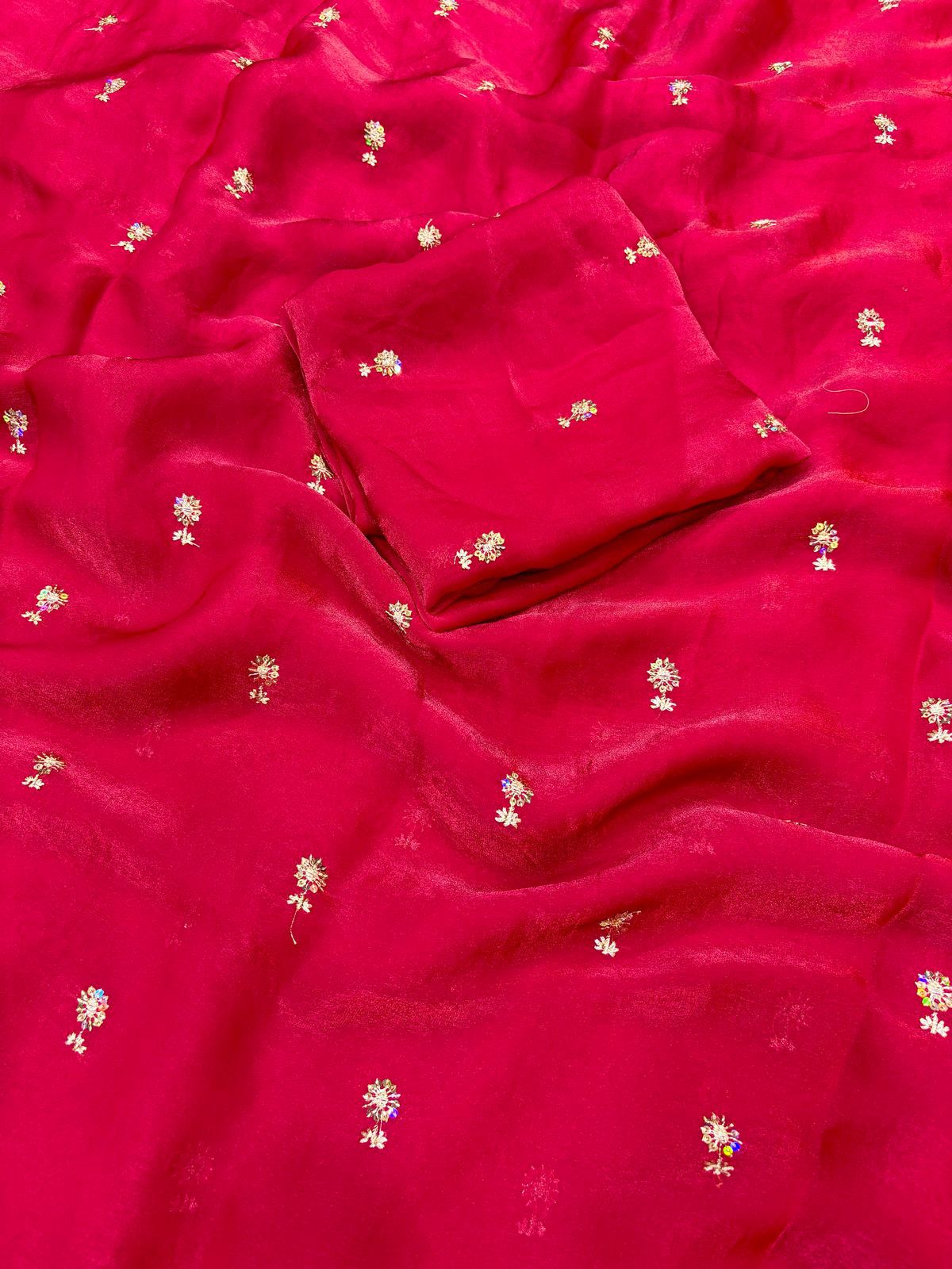 Two Tone Space Silk Saree