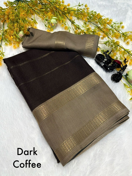 Mysore Crepe Saree