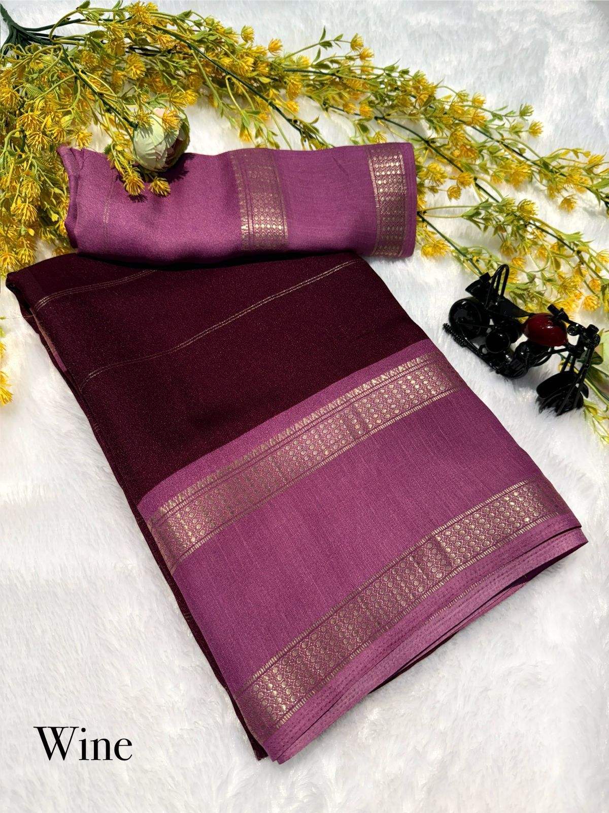 Mysore Crepe Saree