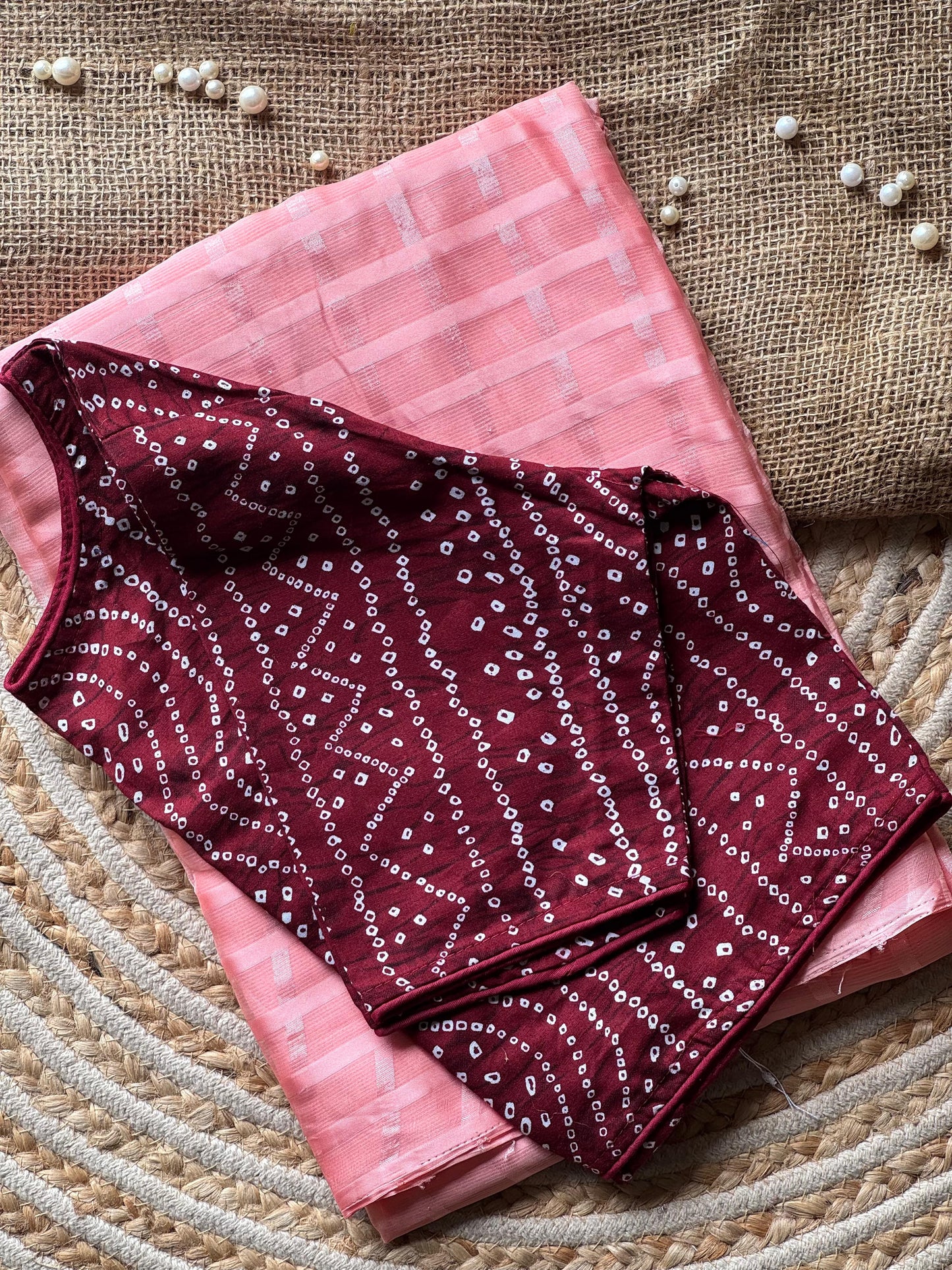 Chiffon Chex Cotton Saree