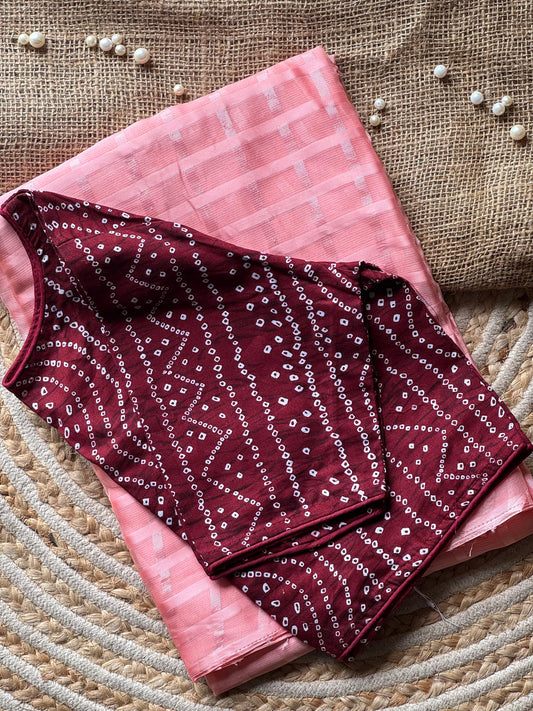 Chiffon Chex Cotton Saree