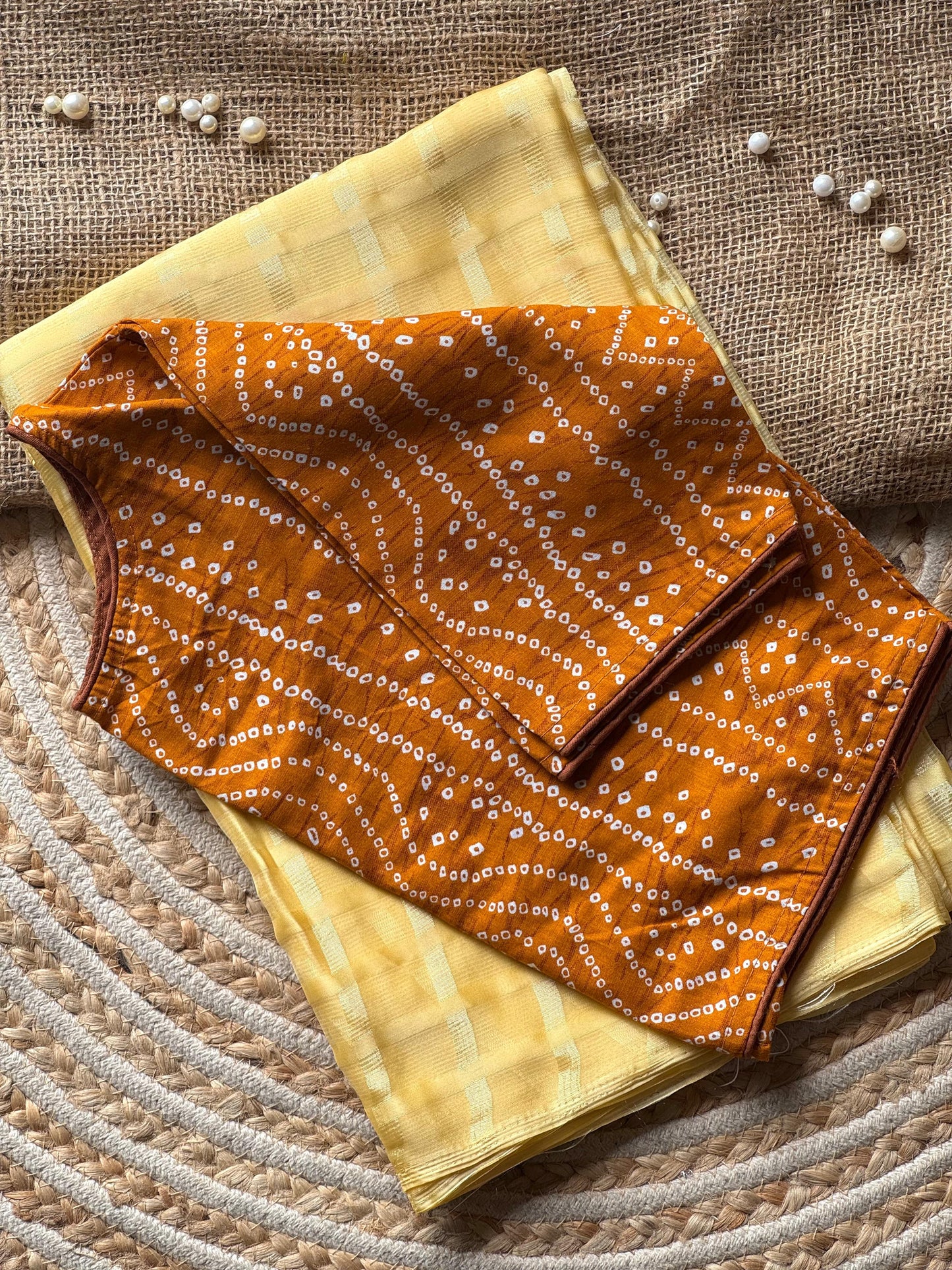 Chiffon Chex Cotton Saree