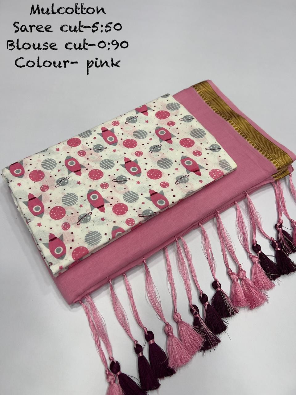 Ajrakh Soft Mul Cotton Saree