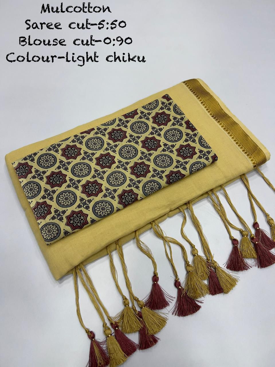 Ajrakh Soft Mul Cotton Saree