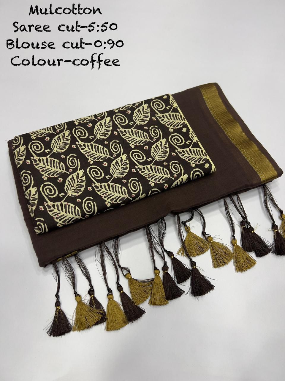 Ajrakh Soft Mul Cotton Saree