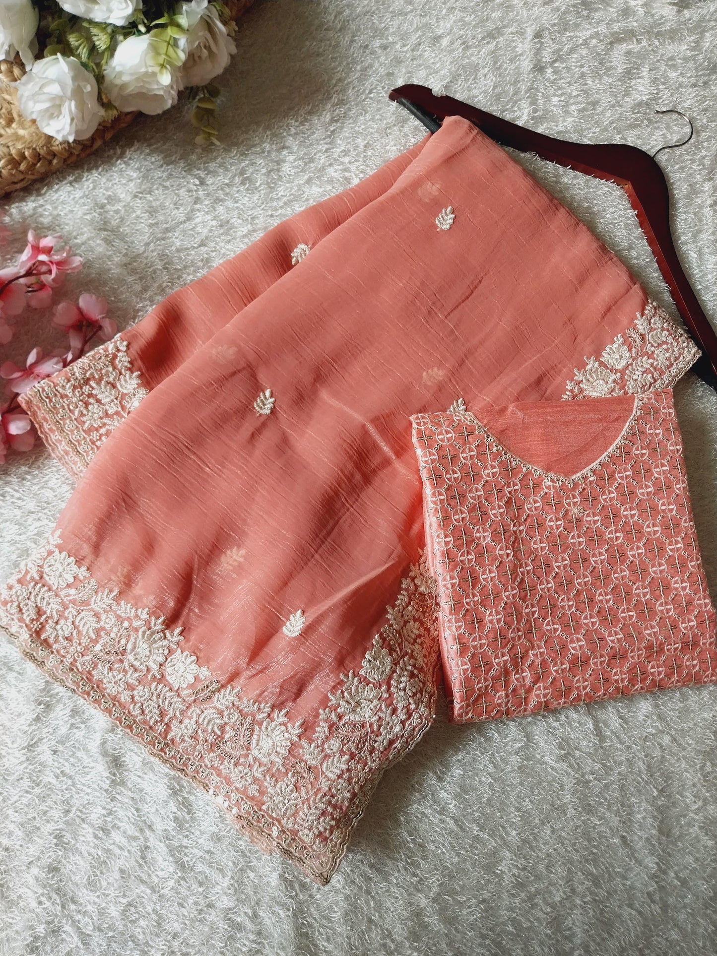 Crunchy Fabric Saree