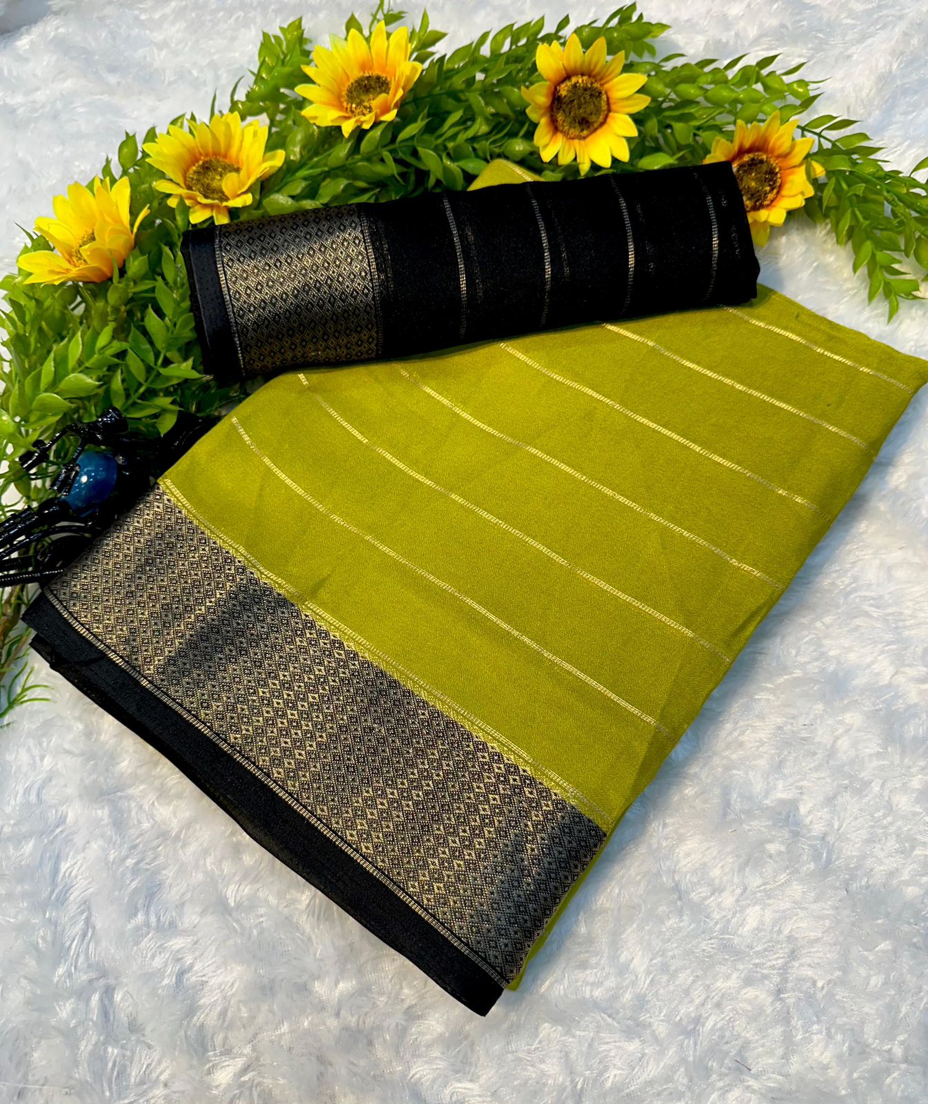 Mysore Crepe Soft Silk Saree