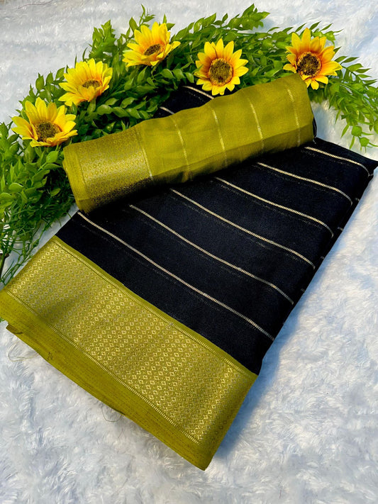 Mysore Crepe Soft Silk Saree