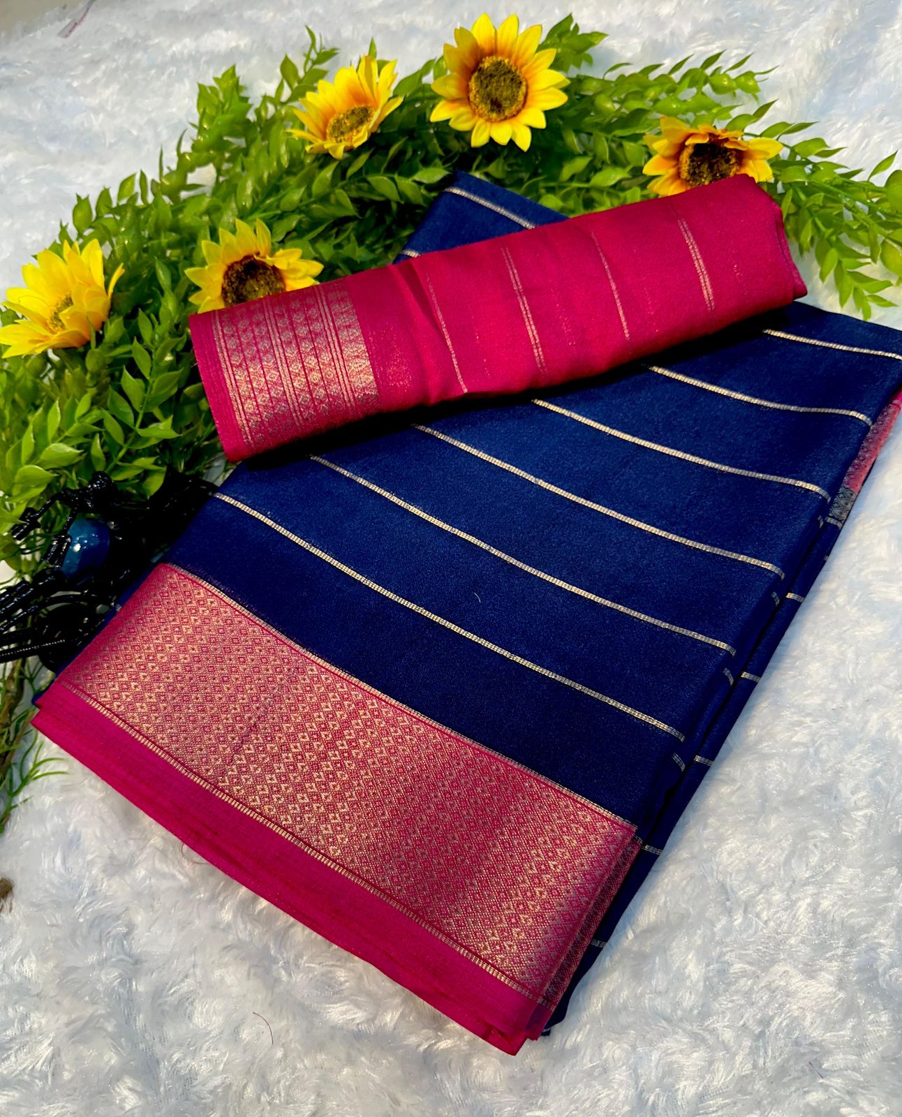 Mysore Crepe Soft Silk Saree