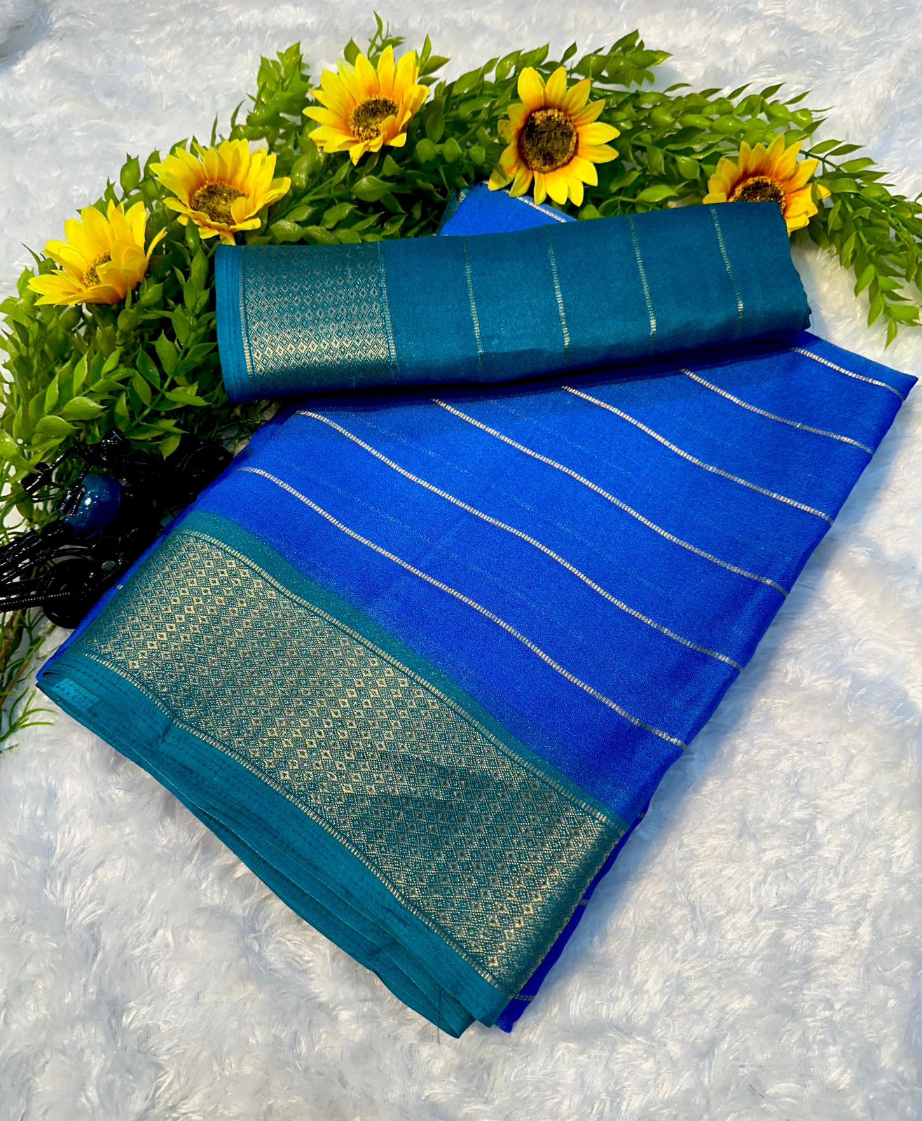 Mysore Crepe Soft Silk Saree