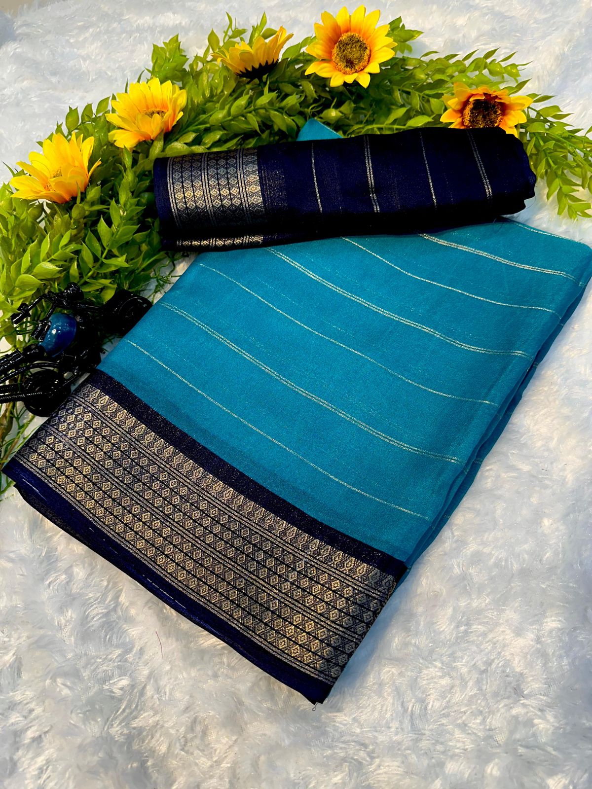 Mysore Crepe Soft Silk Saree