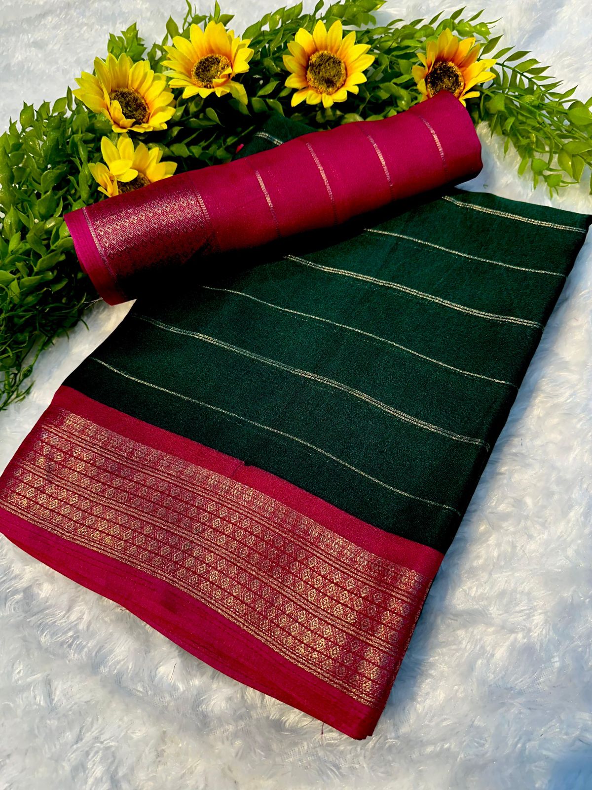 Mysore Crepe Soft Silk Saree